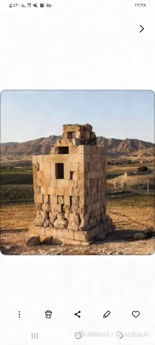 Historic Building Engulfed in Flames Amidst Mountainous Landscape – AI Generated Video | Hailuo AI
