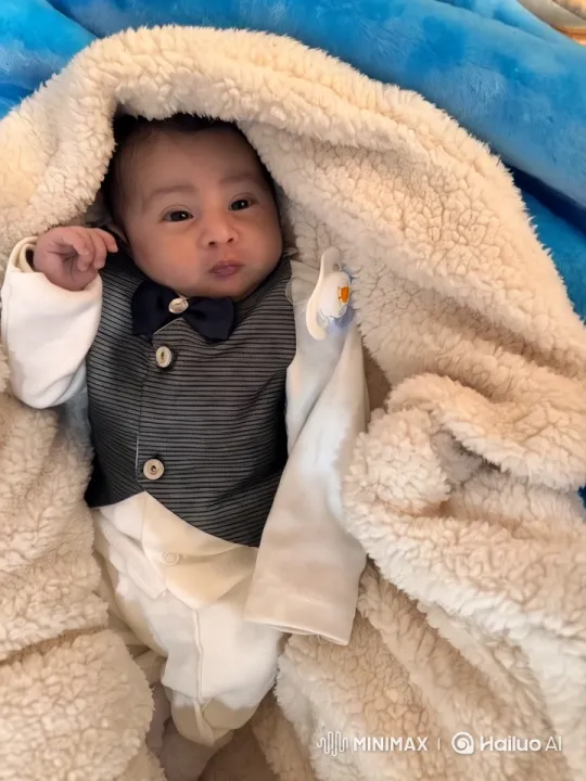 Baby Mimics Kung Fu in Stylish Outfit – AI Generated Video | Hailuo AI