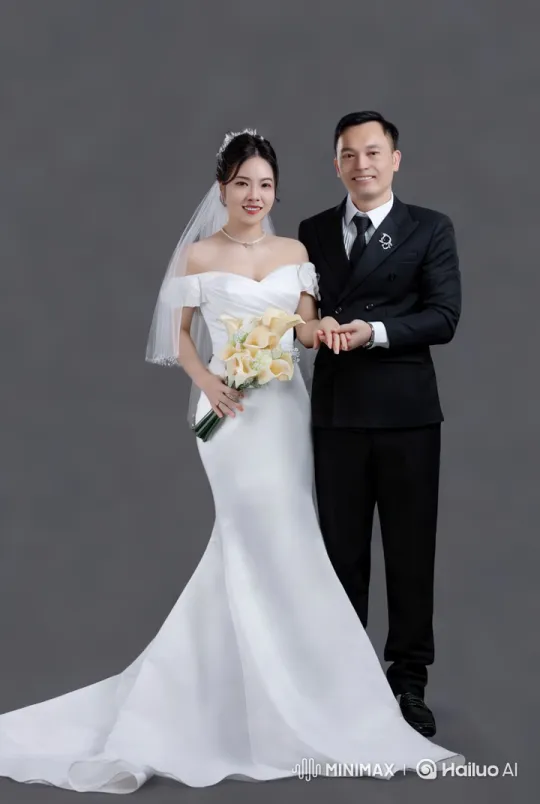 Elegant Bride and Groom Tango at Wedding – AI Generated Video | Hailuo AI