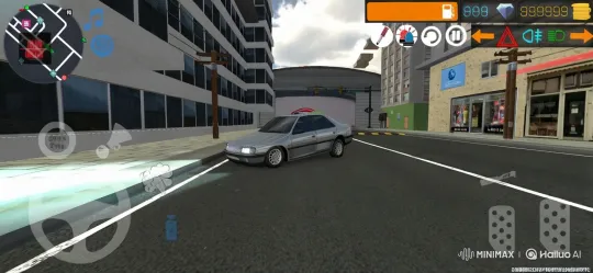 Modern City Life: Silver Car and Lamborghinis in Urban Setting – AI Generated Video | Hailuo AI