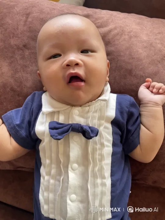Baby in Bow Tie Dances with Joy – AI Generated Video | Hailuo AI