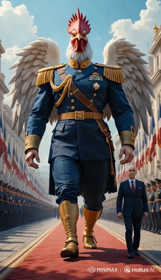 Politician and General Advance with Authority – AI Generated Video | Hailuo AI