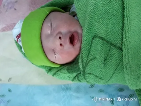 Newborn Baby's Serene Swaddling Scene – AI Generated Video | Hailuo AI