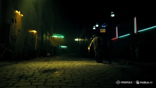 Underground Fight Club Captured in Intense Cinematography – AI Generated Video | Hailuo AI