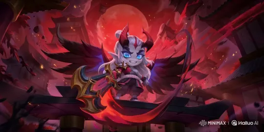 Celestial Warrior in a Mystical Japanese Temple Ruins – AI Generated Video | Hailuo AI