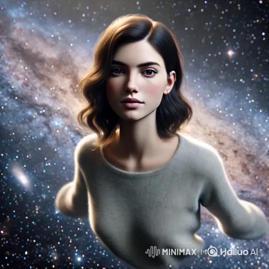 Cosmic Fashion Walk: Girl Struts confidently in a stunning cosmic background filled with stars and galaxies, her hair elegantly curled, wearing a fashionable soft sweater. As she starts to move forward, the camera quickly zooms in to capture her confident expression, then tracks her as she walks, emphasizing her graceful steps. The environment transforms into a lively fashion show, with crowds cheering enthusiastically on both sides. The camera pans from left to right, from right to left, capturing the excitement and support of the crowd. Her subtle movements, such as the sway of her hips and the bounce of her steps, add vitality to the scene. The entire video maintains a high aesthetic style, highlighting the contrast between her composed steps and the vibrant universe in the background. The camera lifts to showcase her full-body outfit, then... – AI Generated Video | Hailuo AI
