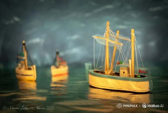 Dramatic Sinking of Ship Amidst Turbulent Sea Captured on Film – AI Generated Video | Hailuo AI