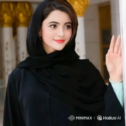 Graceful Girl in Hijab Engages with Followers – AI Generated Video | Hailuo AI