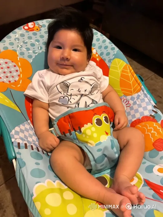 Baby Dancing Delightfully in Colorful Rocker – AI Generated Video | Hailuo AI