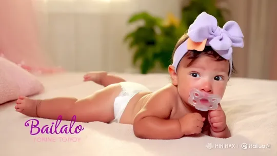 Baby Girl Joyfully Dances to 'Bailalo' in Cozy Setting – AI Generated Video | Hailuo AI