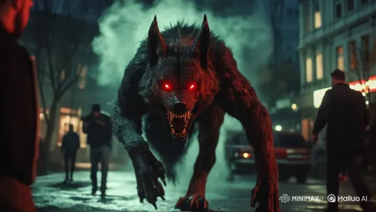 Monster Chase in Eerie Urban Setting – AI Generated Video | Hailuo AI