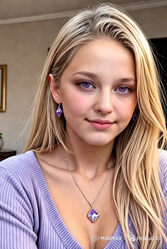 Stylish Woman Showcases Elegant Necklace in Artistic Setting – AI Generated Video | Hailuo AI