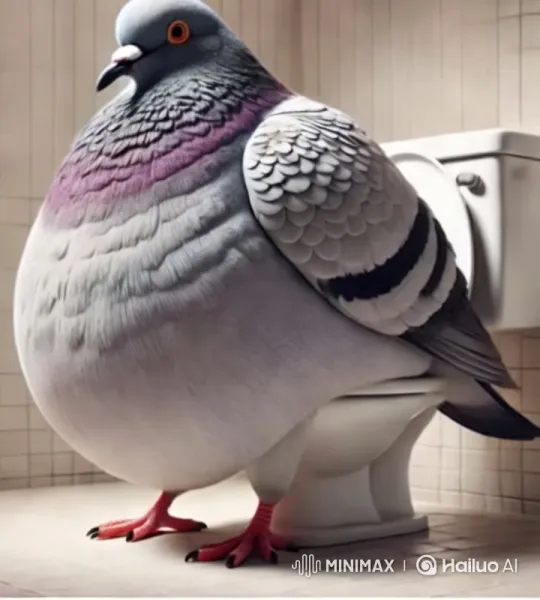 Pigeon Screams, Toilet Explodes in Surreal Short Film – AI Generated Video | Hailuo AI