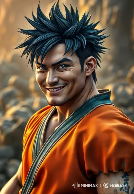 Warrior Prepares for Battle with Confident Grin – AI Generated Video | Hailuo AI
