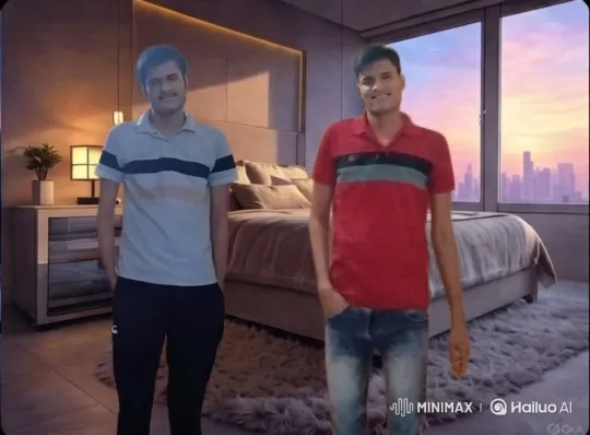 Stylish Bedroom Fight and Chase in Hyper-Realistic Setting – AI Generated Video | Hailuo AI