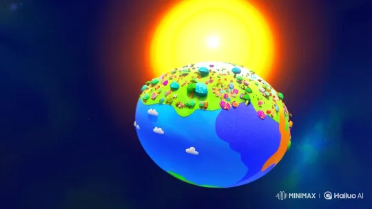 Vibrant Terra: A Cartoonish, Joyful World – AI Generated Video | Hailuo AI