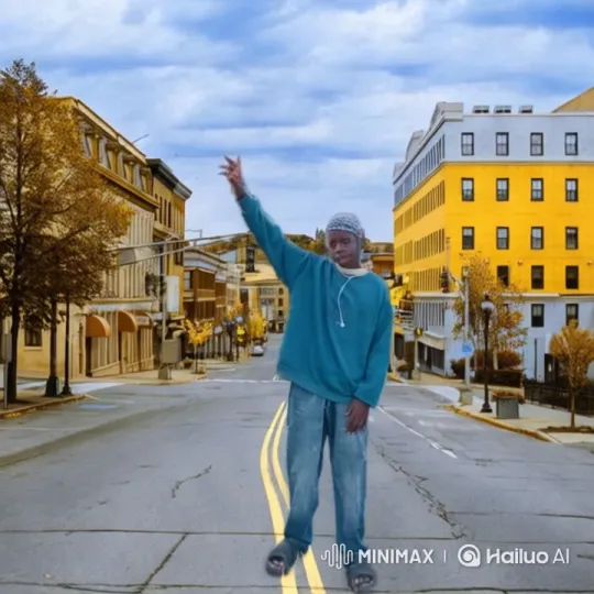 Vibrant Urban Street with Elevated Aesthetics – AI Generated Video | Hailuo AI