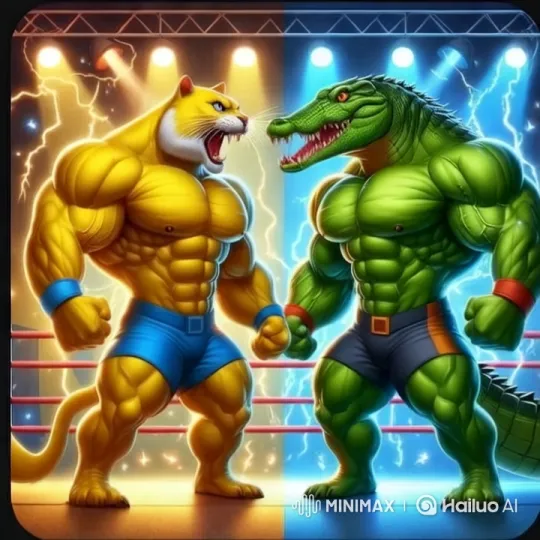 Anthropomorphic Characters in Dramatic Boxing Ring Setting – AI Generated Video | Hailuo AI
