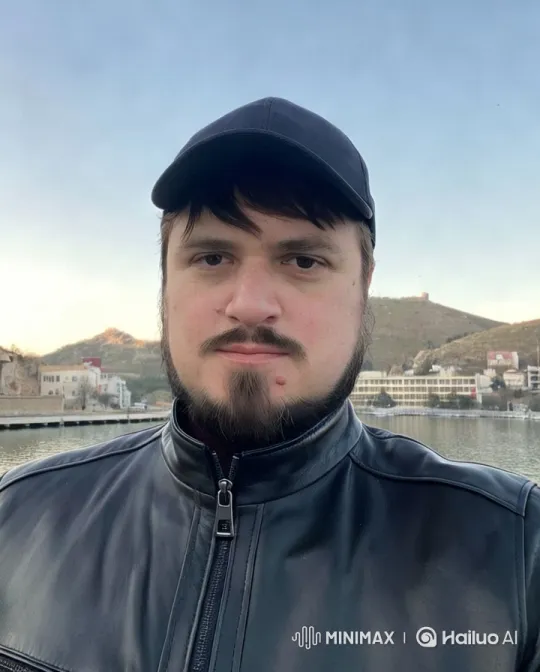 Man by Waterfront with Reflective Aesthetic – AI Generated Video | Hailuo AI
