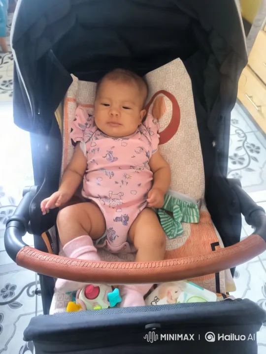 Baby Dances Joyfully in Stroller Scene – AI Generated Video | Hailuo AI