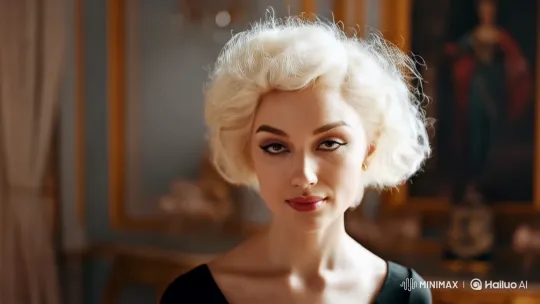 Elegant Woman in Black Dress: Aesthetic Video Clip – AI Generated Video | Hailuo AI