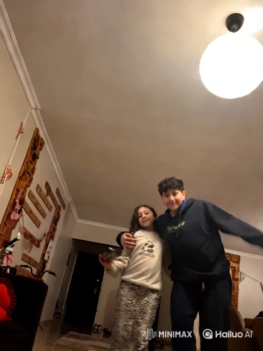 Children's Playful Fight and Dance in Cozy Living Room – AI Generated Video | Hailuo AI