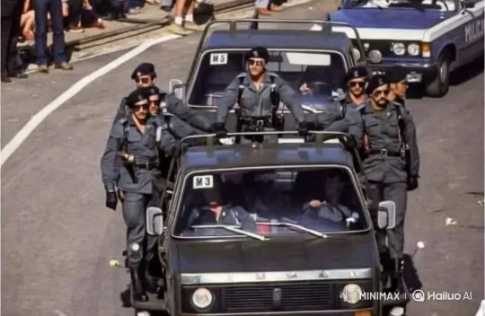 Police Convoy Patrol with Determined Officers – AI Generated Video | Hailuo AI