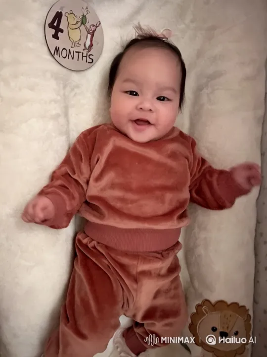 Baby's Playful Dance in Cozy Outfit – AI Generated Video | Hailuo AI
