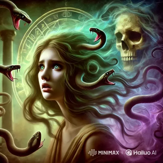 Transformation of Medusa: Epic Fantasy Cinematic Illustration – AI Generated Video | Hailuo AI