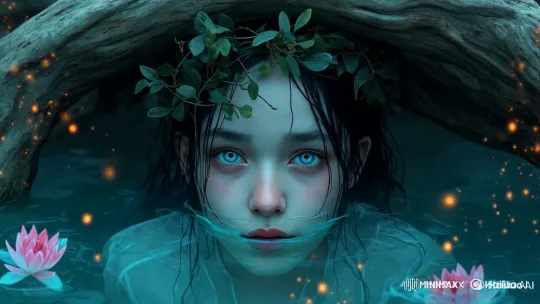 Mermaid Navka Emerges from Enchanted Swamp – AI Generated Video | Hailuo AI