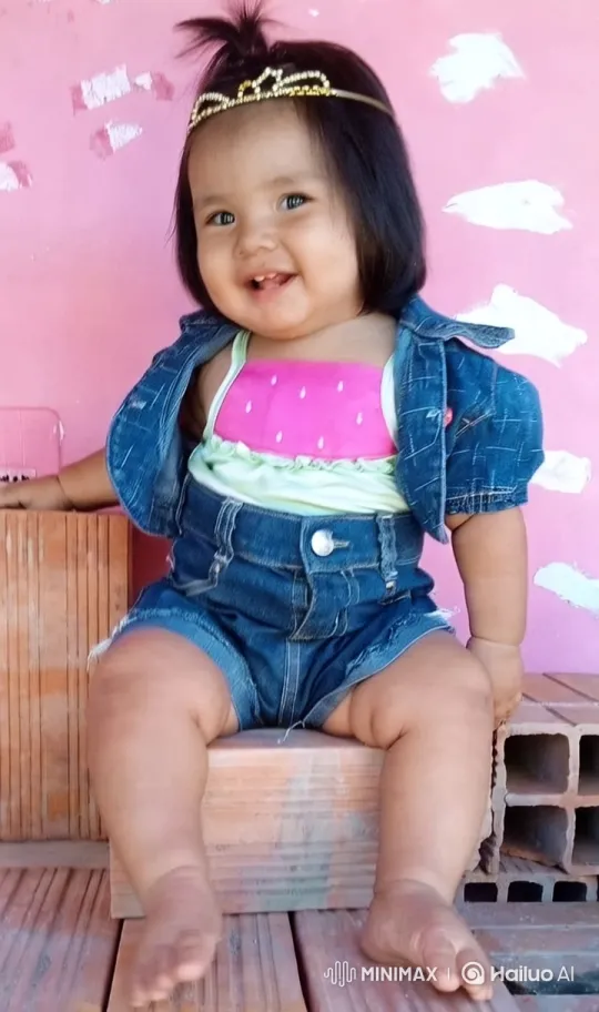 Baby Girl Joyfully Dances and Plays in Colorful Setting – AI Generated Video | Hailuo AI