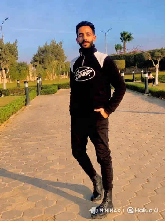 Confident Man in Serene Park Setting – AI Generated Video | Hailuo AI