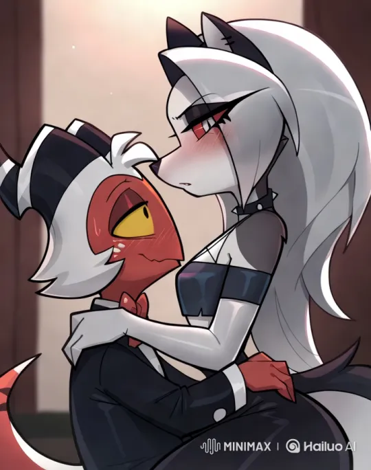 Intimate Moment Between Loona and Moxxie – AI Generated Video | Hailuo AI
