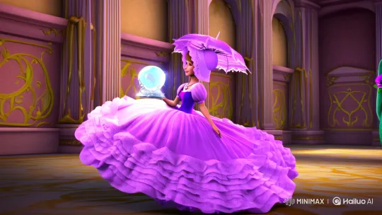 Southern Belle Enchants Palace with Mystical Mermaid Encounter – AI Generated Video | Hailuo AI