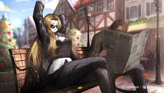 Girl on Bench Transitions to Walk in Quaint Town Square – AI Generated Video | Hailuo AI