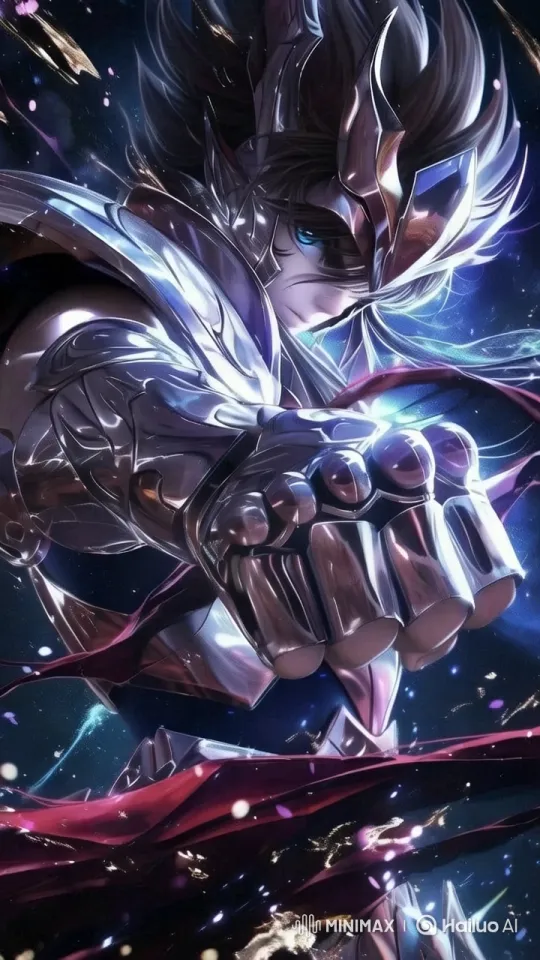 Cosmic Warrior: Aesthetic Showdown in the Stars – AI Generated Video | Hailuo AI
