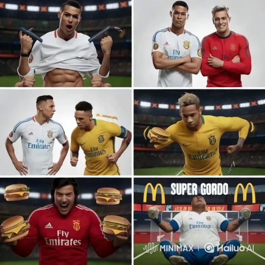 Aesthetic Showcase of Football Players and Burgers – AI Generated Video | Hailuo AI
