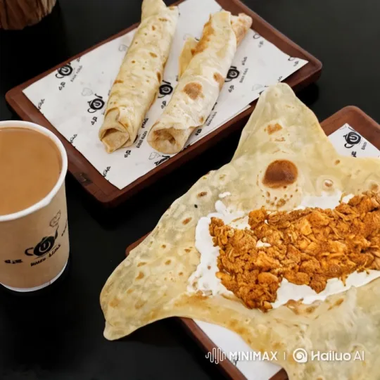 Artful Culinary Presentation of Chai and Parathas – AI Generated Video | Hailuo AI
