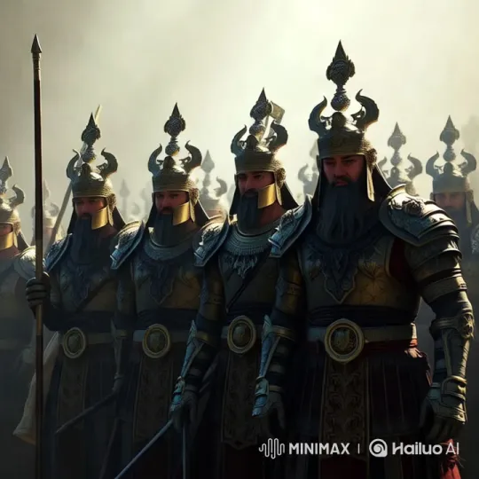 Warriors in Ornate Armor Prepare for Battle – AI Generated Video | Hailuo AI
