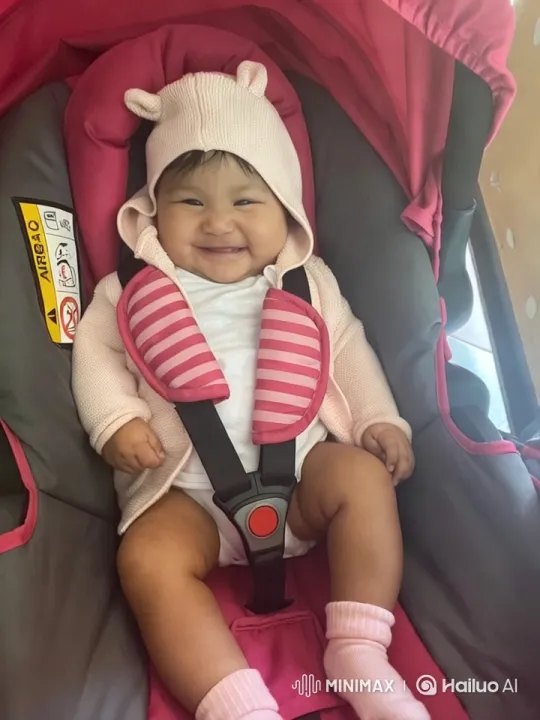 Baby Dancing in Stroller with Bear Ears Hoodie – AI Generated Video | Hailuo AI
