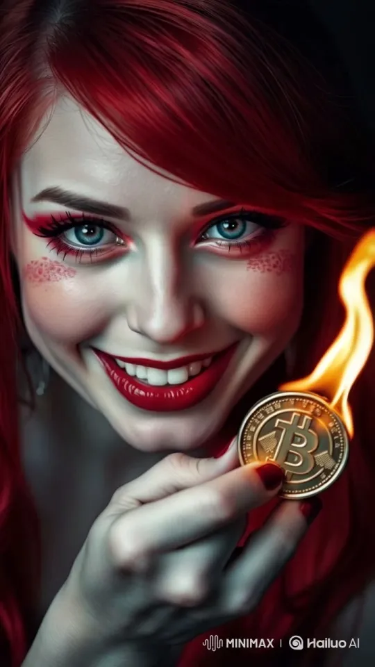 Bitcoin Coin Illuminated by Dancing Flame – AI Generated Video | Hailuo AI