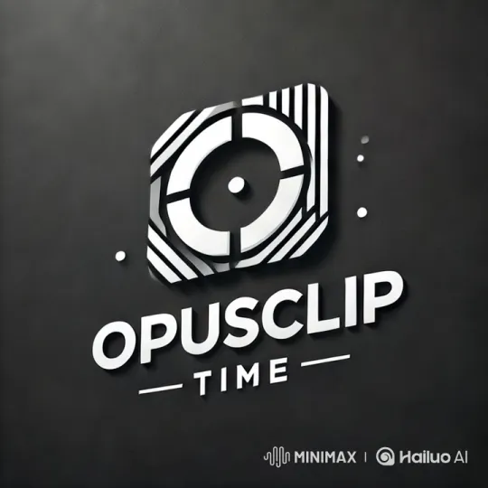 OpusClip Time Logo: Futuristic 3D Animation with Glowing Effects – AI Generated Video | Hailuo AI