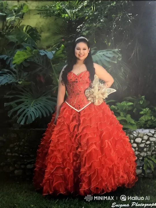 Elegant Ball Gown Fighter in Lush Garden Setting – AI Generated Video | Hailuo AI