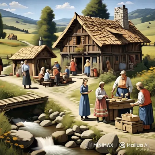 Rural Village Harmony: Tradition and Nature's Beauty – AI Generated Video | Hailuo AI