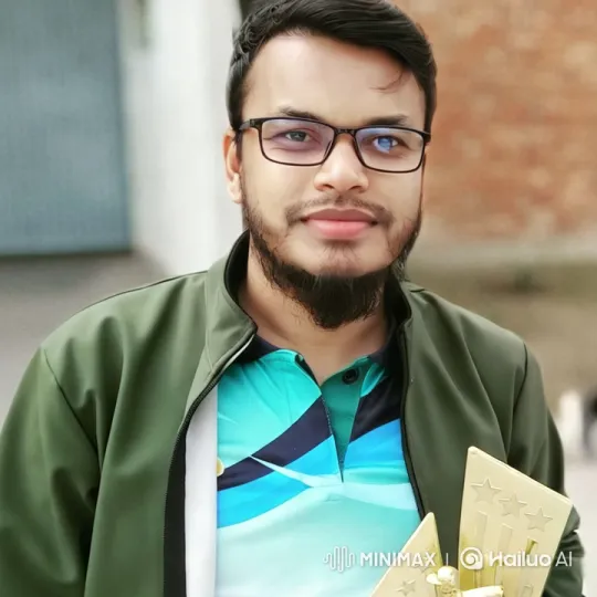 Victorious Cricketer Showcases Trophy Amidst Celebration – AI Generated Video | Hailuo AI