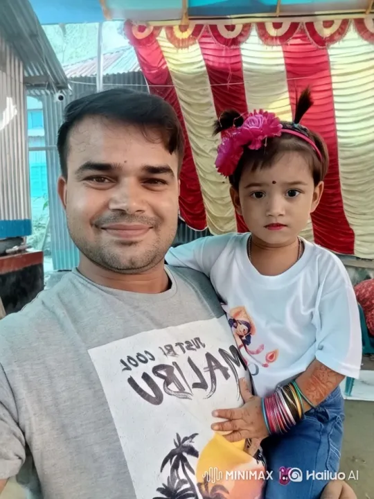 Colorful Celebration: Man and Girl by Riverside – AI Generated Video | Hailuo AI