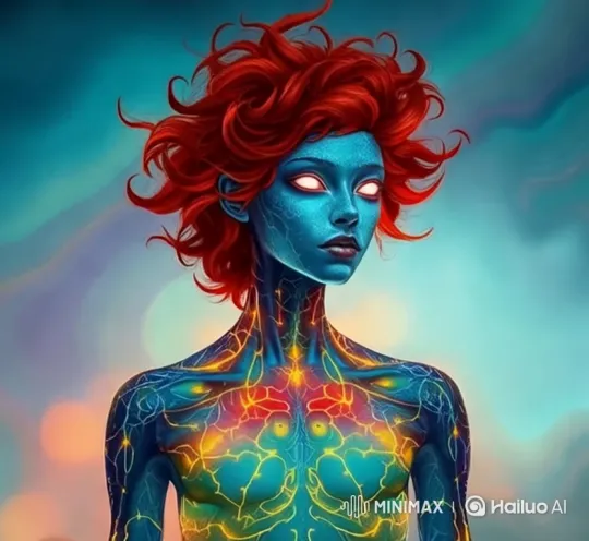 Luminous Being in Cosmic, Surreal Landscape – AI Generated Video | Hailuo AI