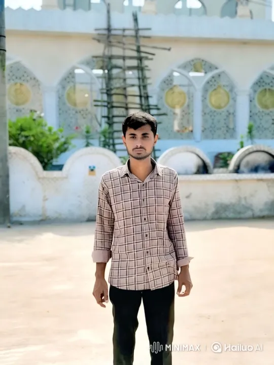 Young Man Stands in Front of Ornate Building, Emphasizing Humanity's Truth – AI Generated Video | Hailuo AI