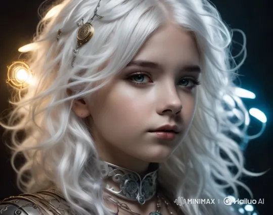 Elegant Figure in Fantasy Attire with Dynamic Camera Work – AI Generated Video | Hailuo AI