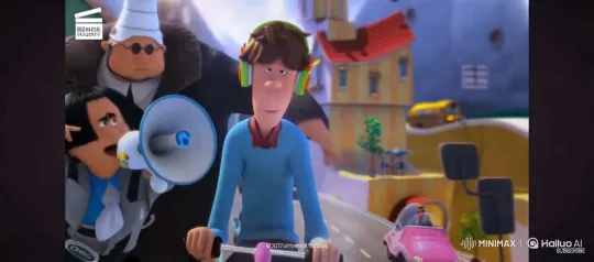Character Enjoying French Fries in Animated Cityscape – AI Generated Video | Hailuo AI